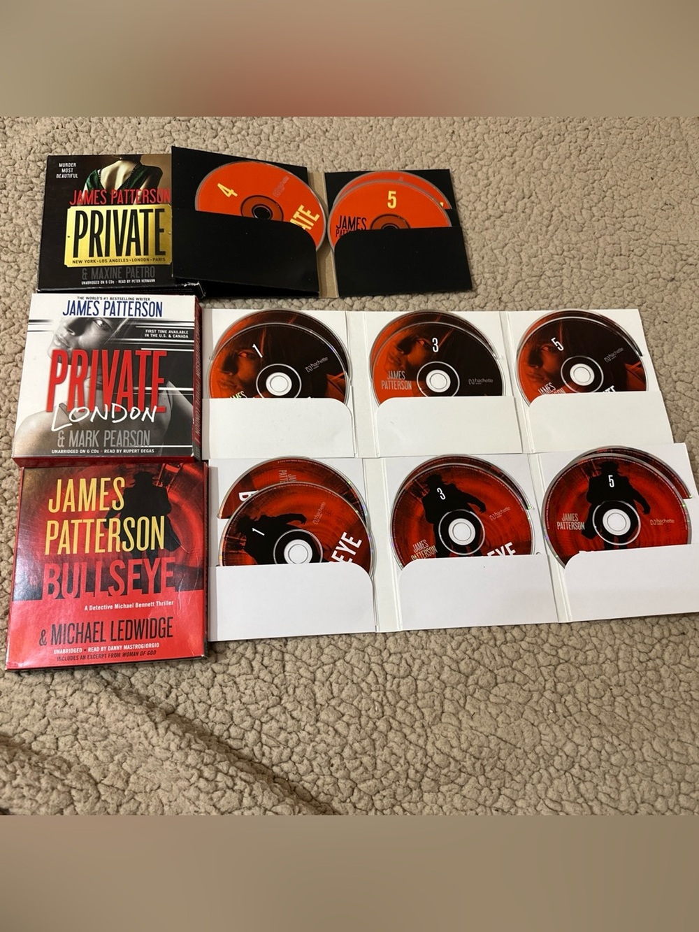 Lot of 3 James Patterson Books on CD